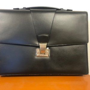 Smooth black Cartier briefcase